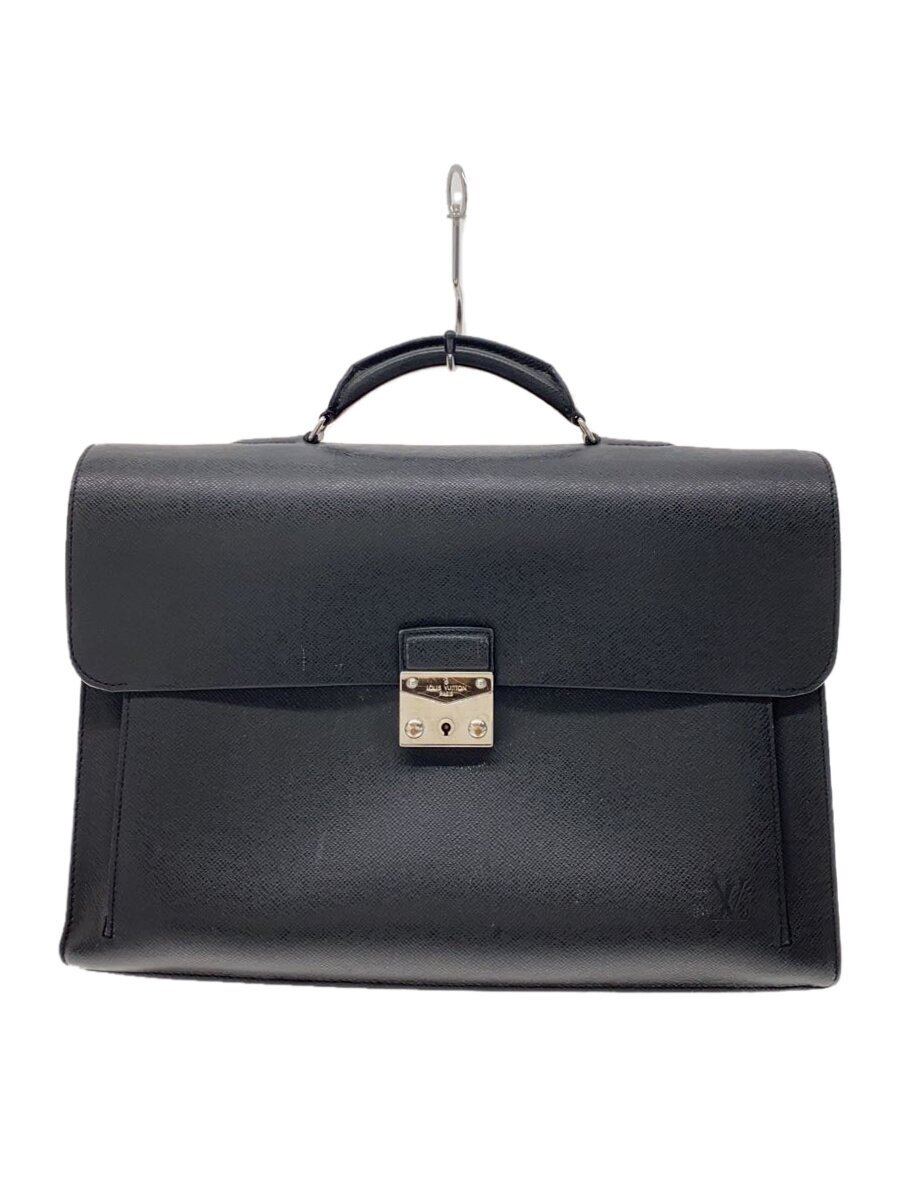 【中古】LOUIS VUITTON◆アソシエ・カルターブル2_五分五分ガ_BLK/なめし革/BLK//【御徒面子】