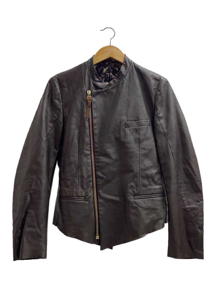 【中古】Paul Smith◆ダブルライダースジャケット/M/羊革/ブラウン/PM-MN-53345【メンズウェア】|2nd STREET 店
