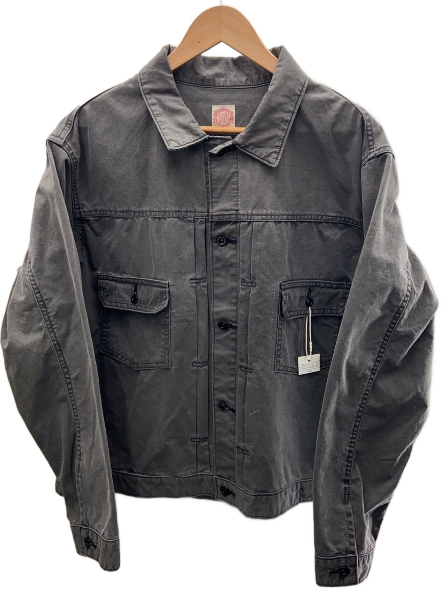 【中古】FUNSET OF ART◆ジャケット/L/コットン/GRY/無地/FAJK-109【メンズウェア】|2nd STREET 店