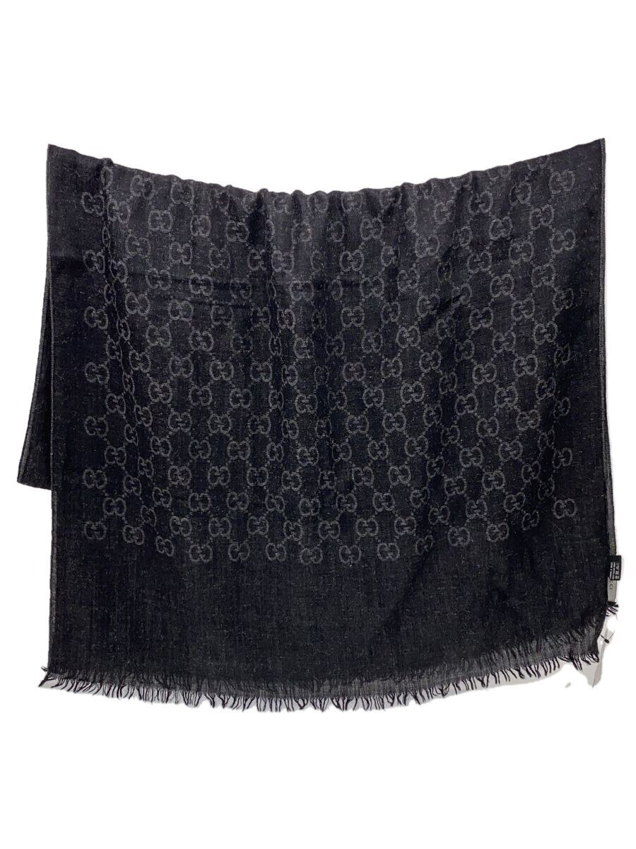 【中古】GUCCI◆袈裟/羊毛/GRY/レディース【服飾雑貨他】