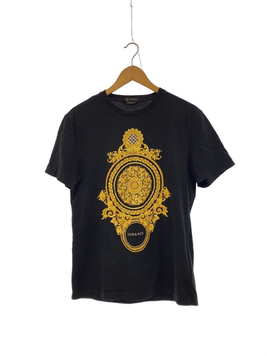 【中古】VERSACE◆ティーシャツ/S/綿織物/BLK【レディース御召しもの】
