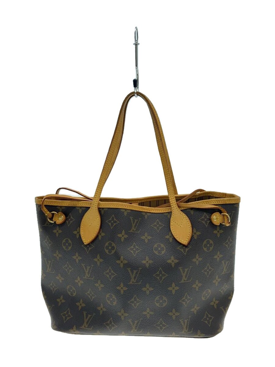 【中古】LOUIS VUITTON◆1)ネヴァーフルPM_モノグラム・キャンバス_BRW/PVC/BRW【バッグ】｜2ｎｄ STREET 店