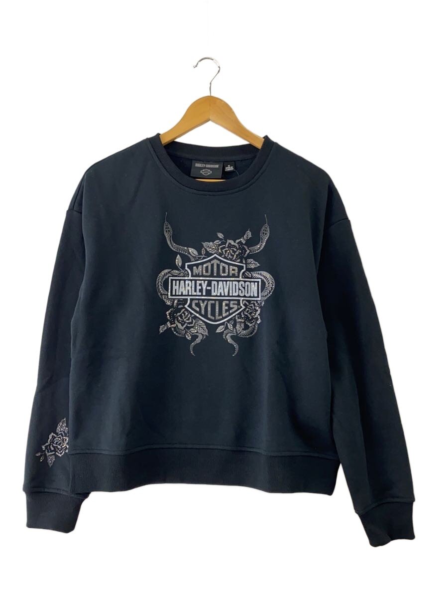 【中古】HARLEY DAVIDSON◆汗水/M/綿織物/BLK/96821-25VM//【レディースお召しもの】