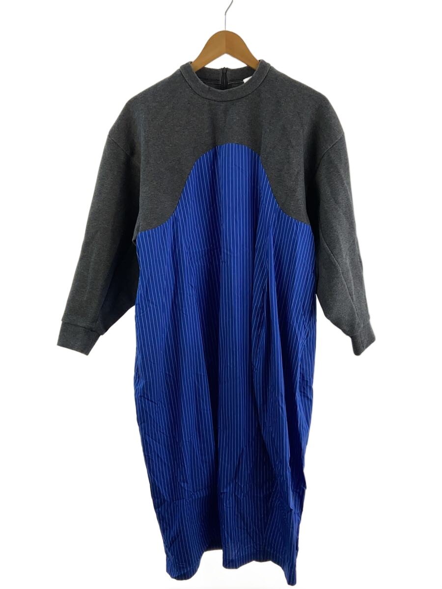 【中古】nagonstans◆長袖ワンピース/S/ポリエステル/GRY/ストライプ/470GA483-1080【レディースウェア】|2nd STREET 店