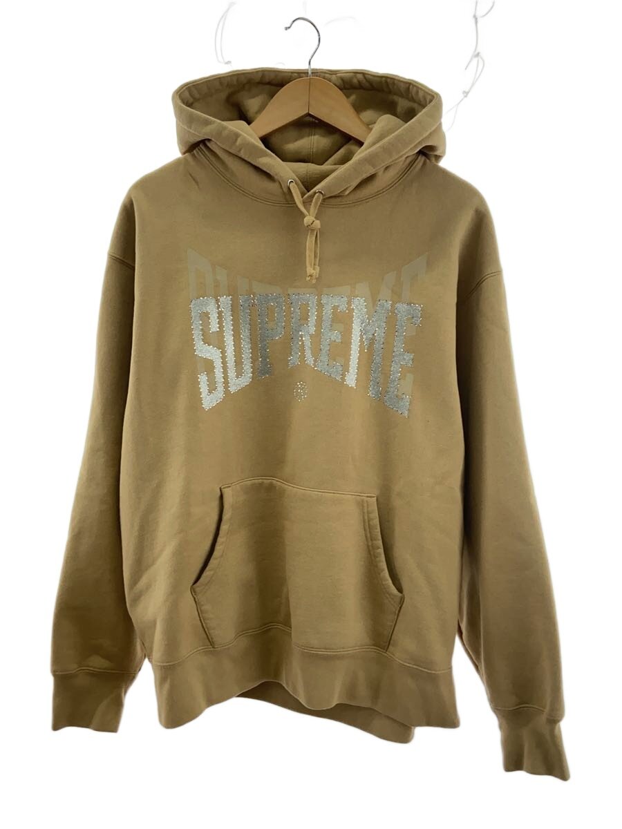 【中古】Supreme◆パーカー/22AW/生産ライン石ころ/ラメ/L/綿織物/駱駝/無地/ティーシャツ【メンズウェア】
