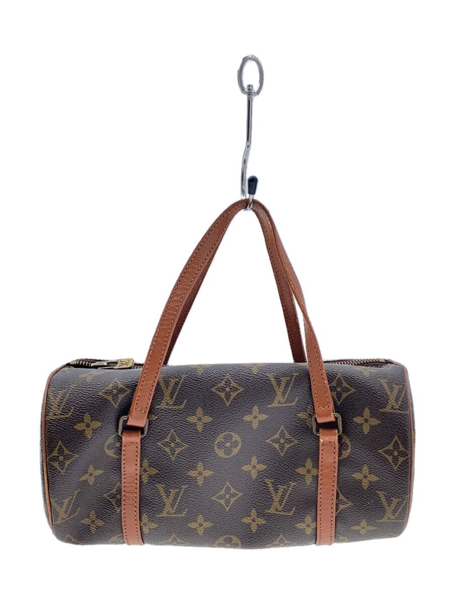 【中古】LOUIS VUITTON◆1)パピヨン26_モノグラム・帆布/PVC/BRW【御徒面子】