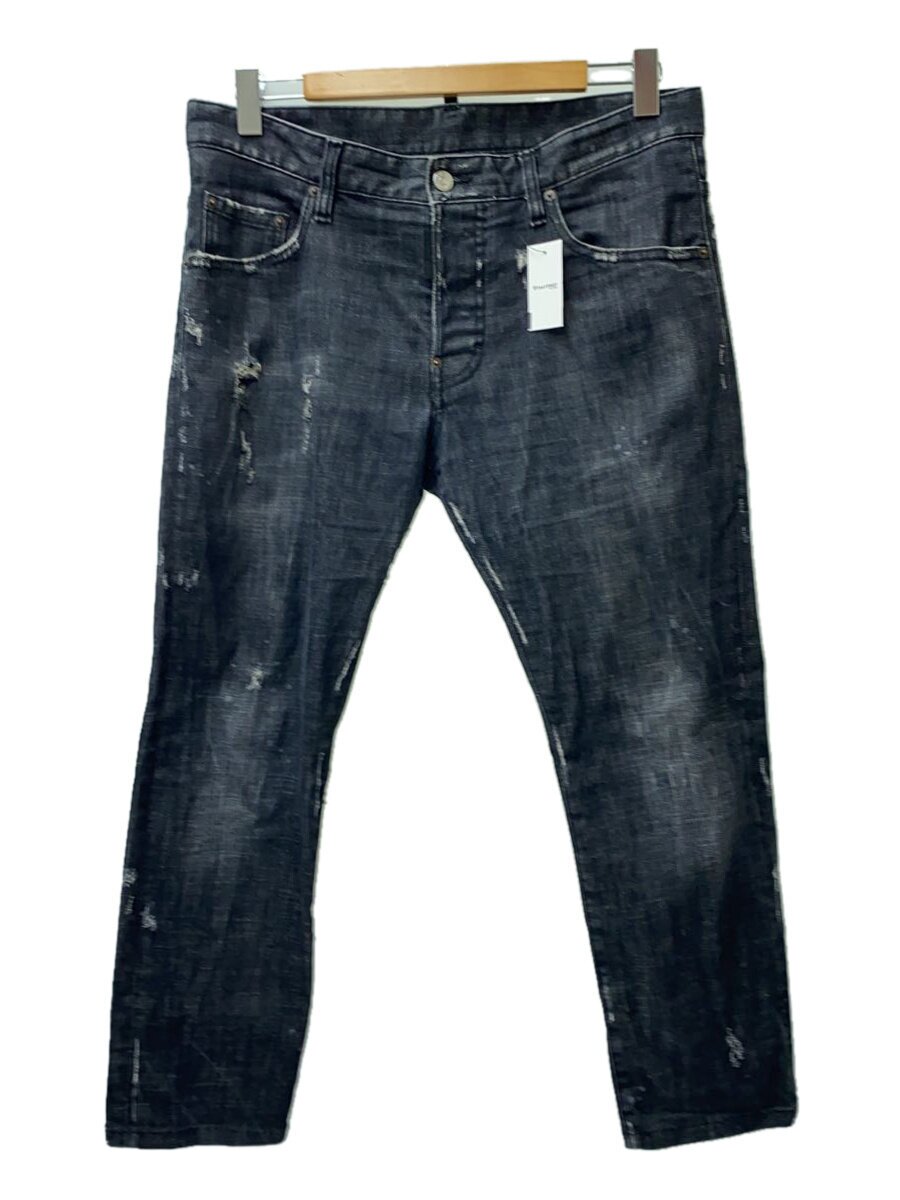 【中古】DSQUARED2◆19AW/SAKTER/引っ切り無いズボン下/48/綿織物/BLK/S71LB0658 S30357【メンズウェア】