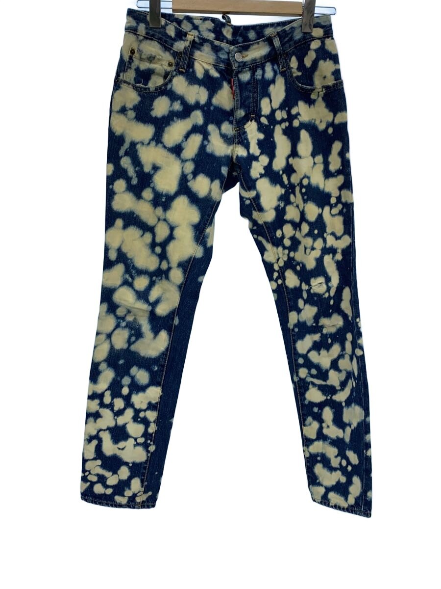【中古】DSQUARED2◆下つ方/46/ジーンズ/IDG/総柄//【メンズウェア】