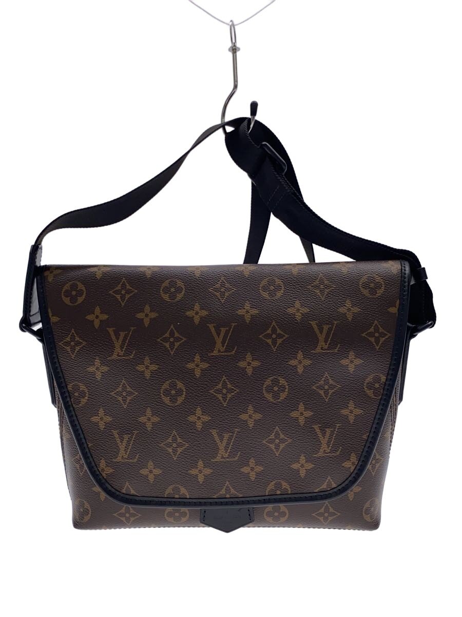 【中古】LOUIS VUITTON◆マグネティック・メッセンジャー_モノグラム・マカサー/PVC/BRW【御徒面子】