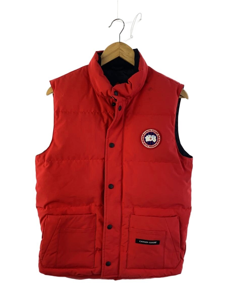 【中古】CANADA GOOSE◆FREESTYLE CREW VEST/ダウンベスト/XS/ポリエステル/RED/4154M【メンズウェア】|2nd STREET 店