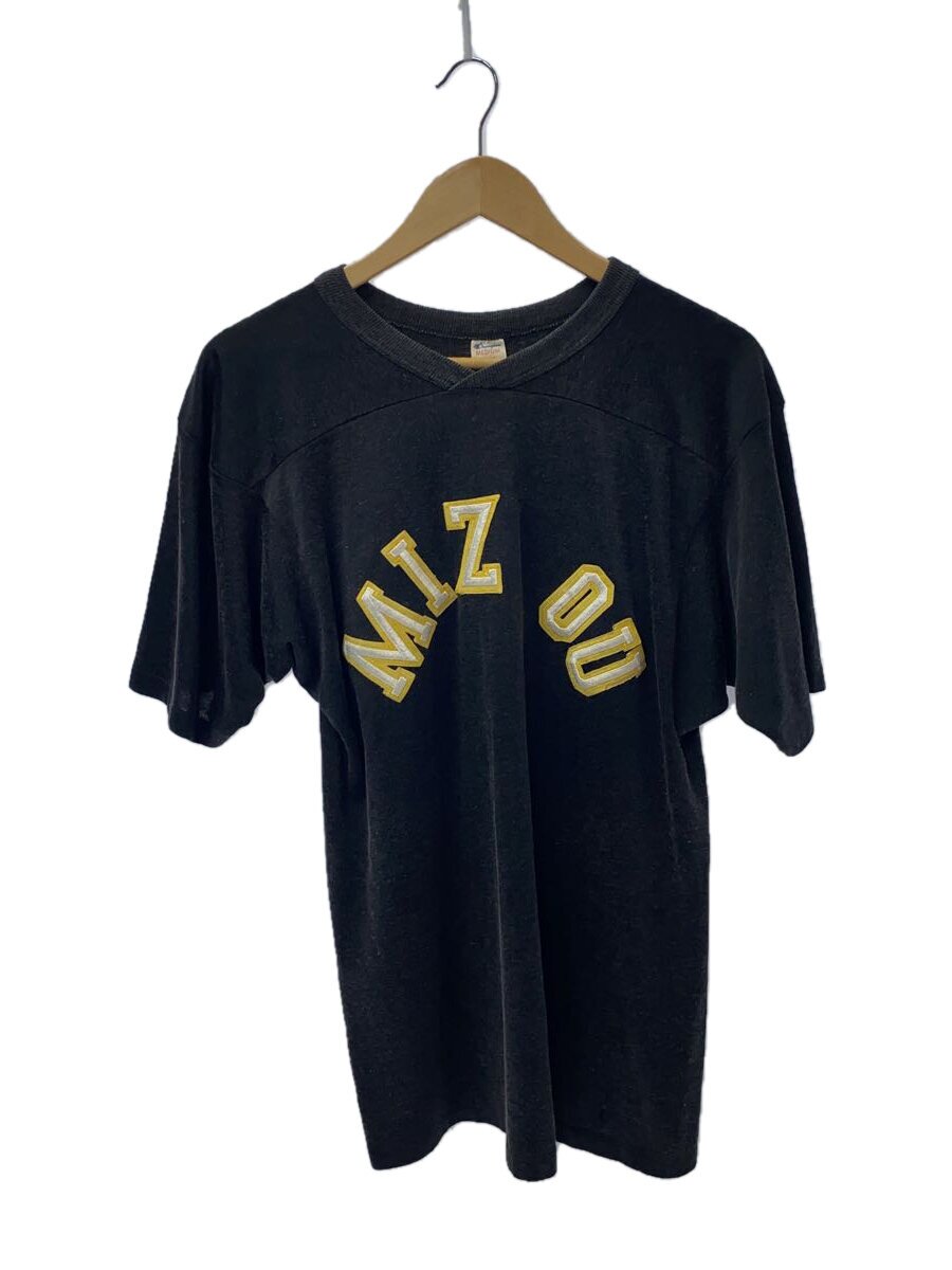 【中古】Champion◆プルオーバー/M/綿織物/BLK/無地/80s/蹴球/mizou/境界線の外側起毛感有【メンズウェア】