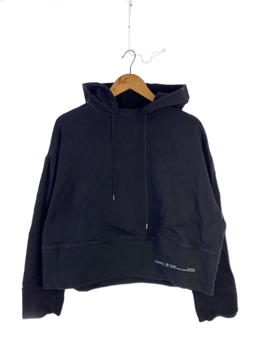 【中古】OAMC(OVER ALL MASTER CLOTH)◆20SS/クロップドワイドフーディ/パーカー/S/コットン/ブラック/OAMQ703682/? NULL ?【メンズウェア】｜2ｎｄ STREET 店