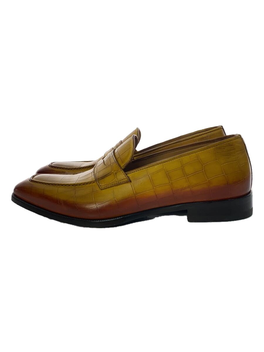 【中古】FRANCESCO BENIGNO◆型押しローファー/24.5cm/CML/レザー/G4725ST-CB18【シューズ】｜2ｎｄ STREET 店