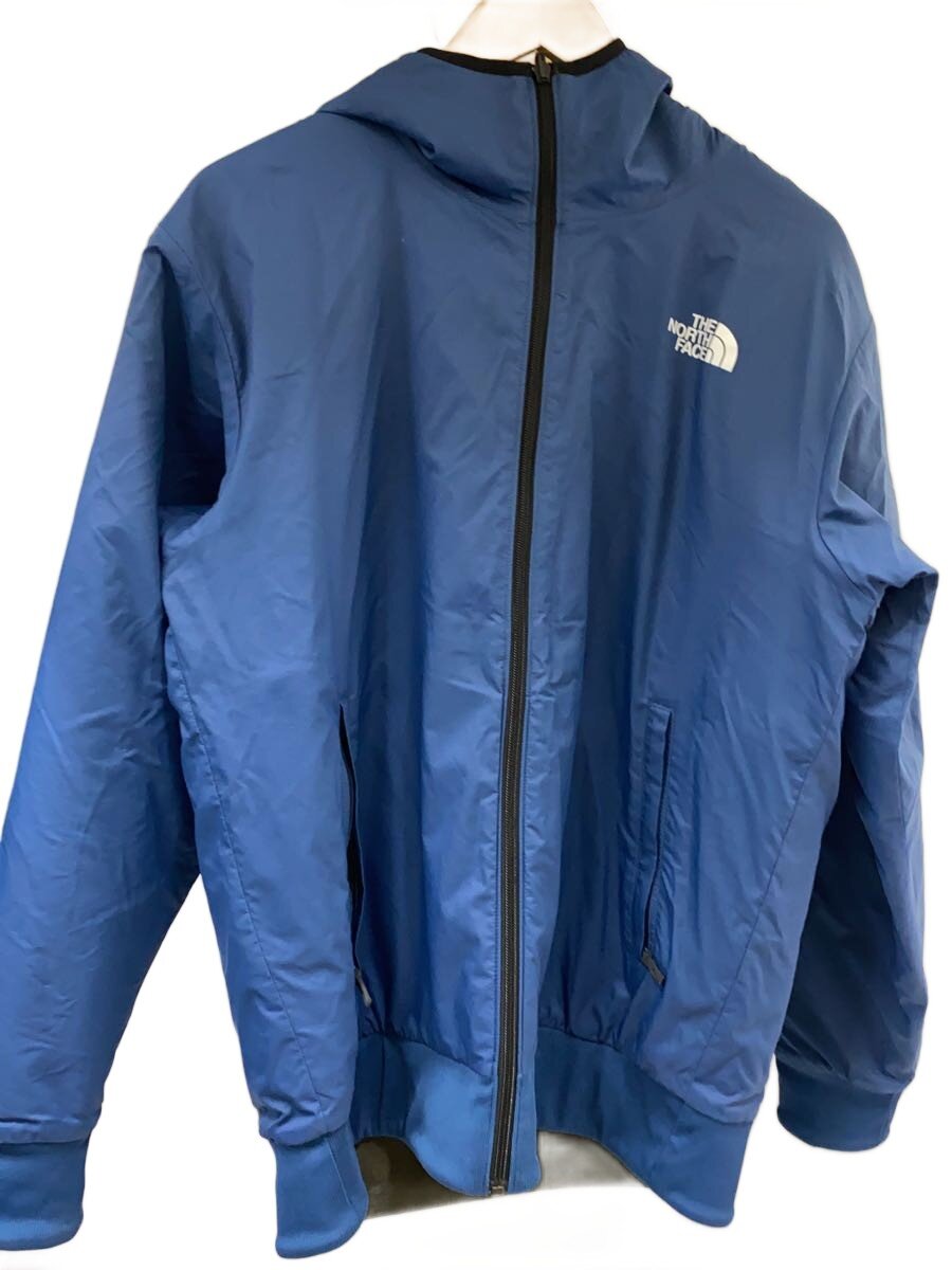 【中古】THE NORTH FACE◆REVERSIBLE TECH AIR HOODIE_リバーシブルテックエアーフーディ/L/ナイロン/NVY【メンズウェア】