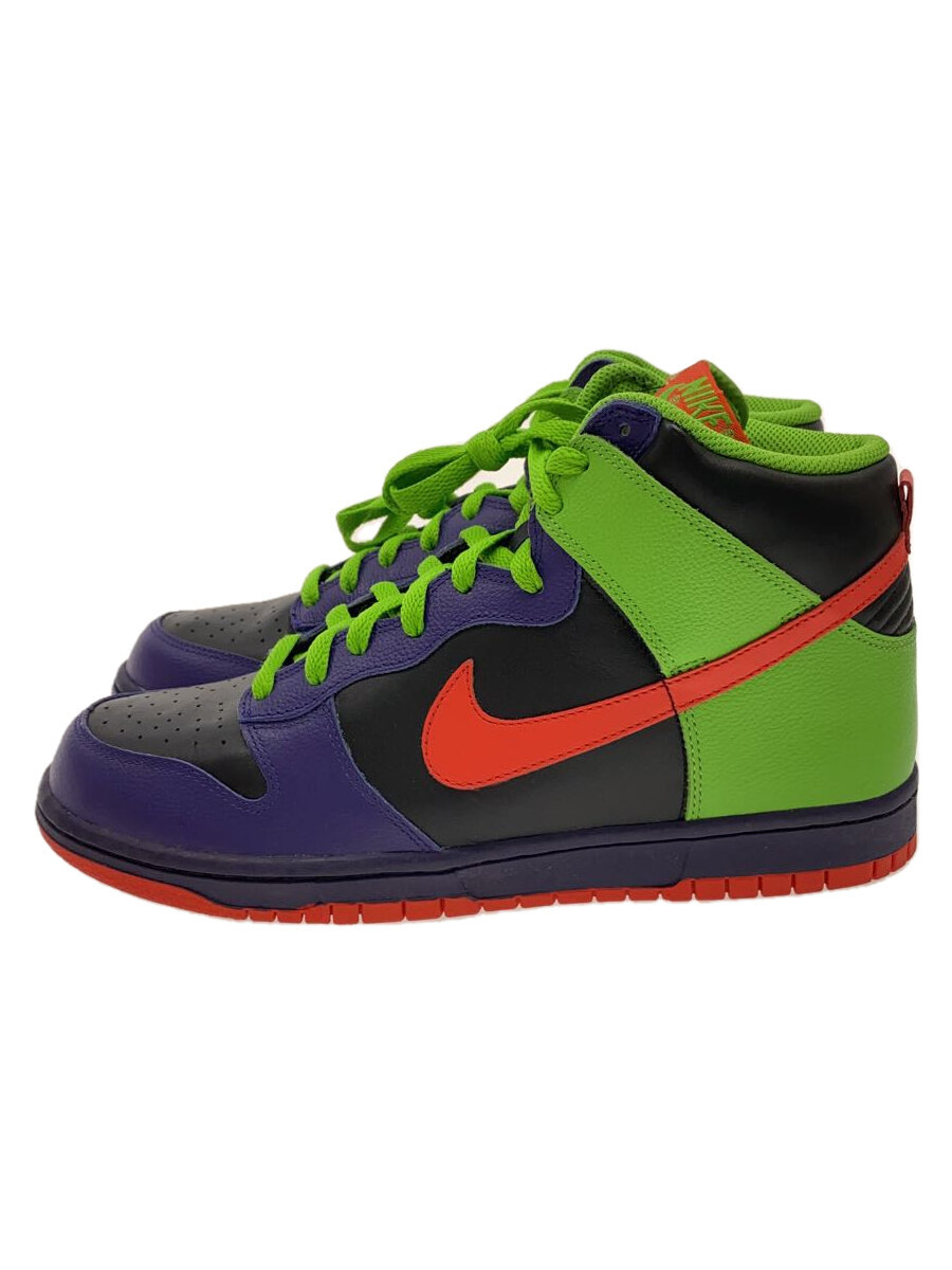 【中古】NIKE◆DUNK HIGH/ダンクハイ/マルチ色つや/309432-081/28珊/マルチ色つや/なめし革//【シューズ】