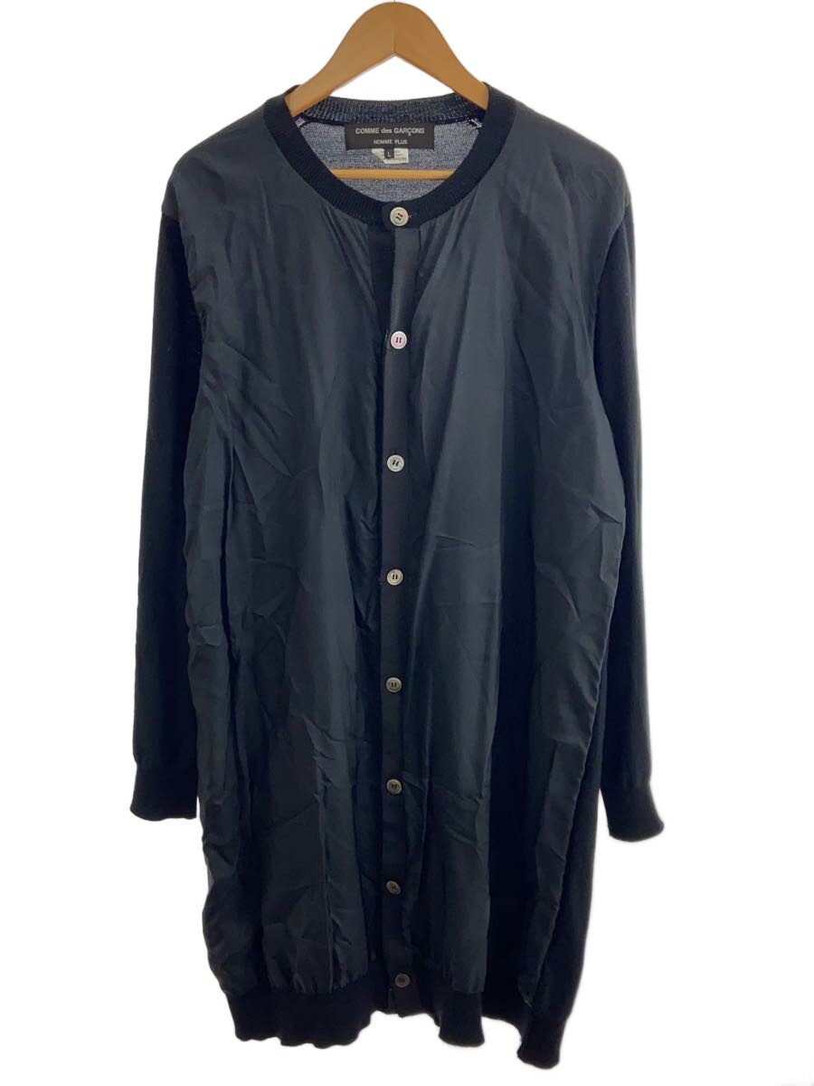 【中古】COMME des GARCONS HOMME PLUS◆ジレー(薄っぺら)/L/羊毛/BLK/PH-N022【メンズウェア】