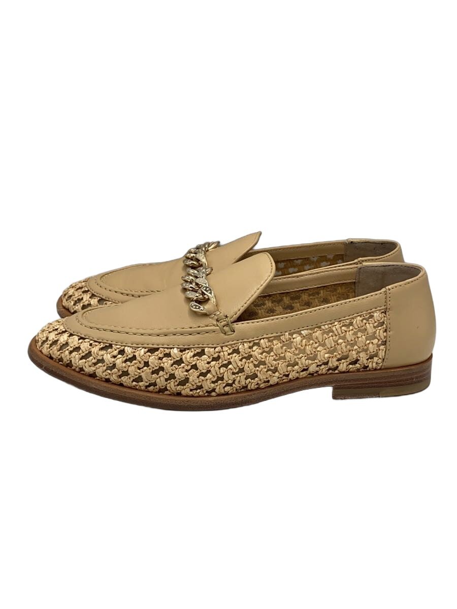 【中古】JIMMY CHOO◆置き目毛皮/37/BEG/なめし革//【シューズ】