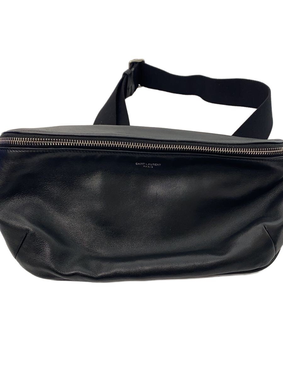 【中古】SAINT LAURENT◆SAINT LAURENT/サンローラン/酉の方角御徒面子/なめし革/黒いこと/649767【御徒面子】