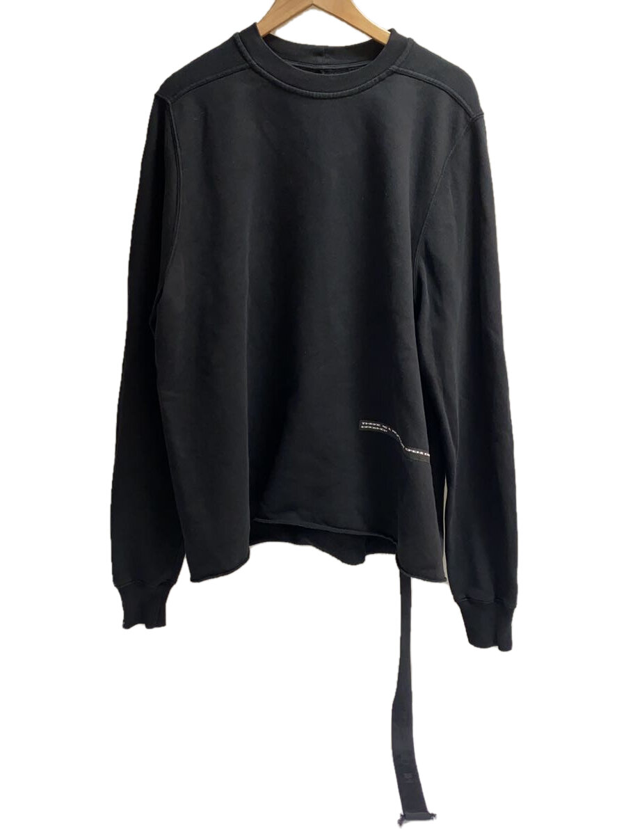 【中古】RICK OWENS DRKSHDW◆クルーネックスウェットシャツ/XL/綿織物/BLK/DU02C5279-FER1//【メンズウェア】