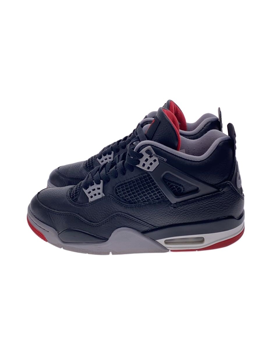 【中古】NIKE◆AIR JORDAN 4_エアジョーダン 4/28糎/BLK【シューズ】