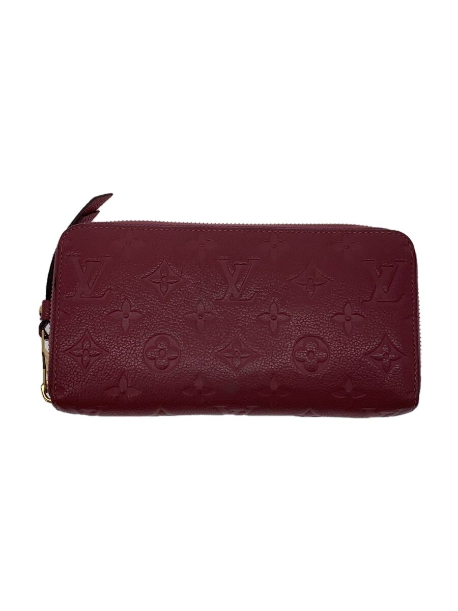 【中古】LOUIS VUITTON◆ポルト・フォイユ・クレマンス_モノグラム・アンプラント_PUP/牛革/PNK/レディース【服飾雑貨他】