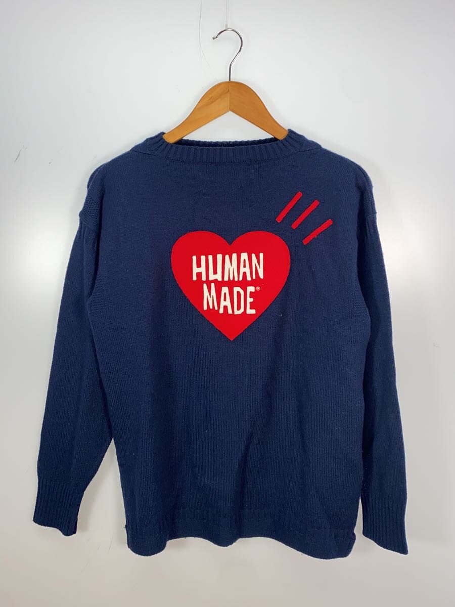 【中古】HUMAN MADE◆ニット・セーター(厚手)/M/アクリル/NVY【メンズウェア】|2nd STREET 店