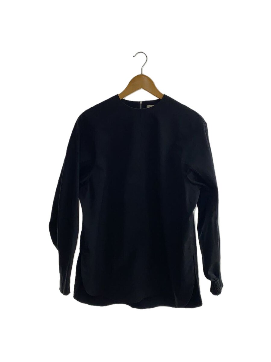 【中古】HYKE◆長袖トップ/2/ポリエステル/BLK/無地/211-15121-008【レディース御召しもの】