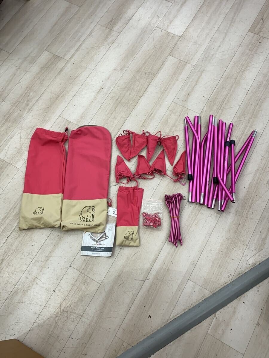 【中古】NORDISK◆キャンプ用品/ピンク/Ydun Tech Mini COLOUR PACK/ポールセット【スポーツ】