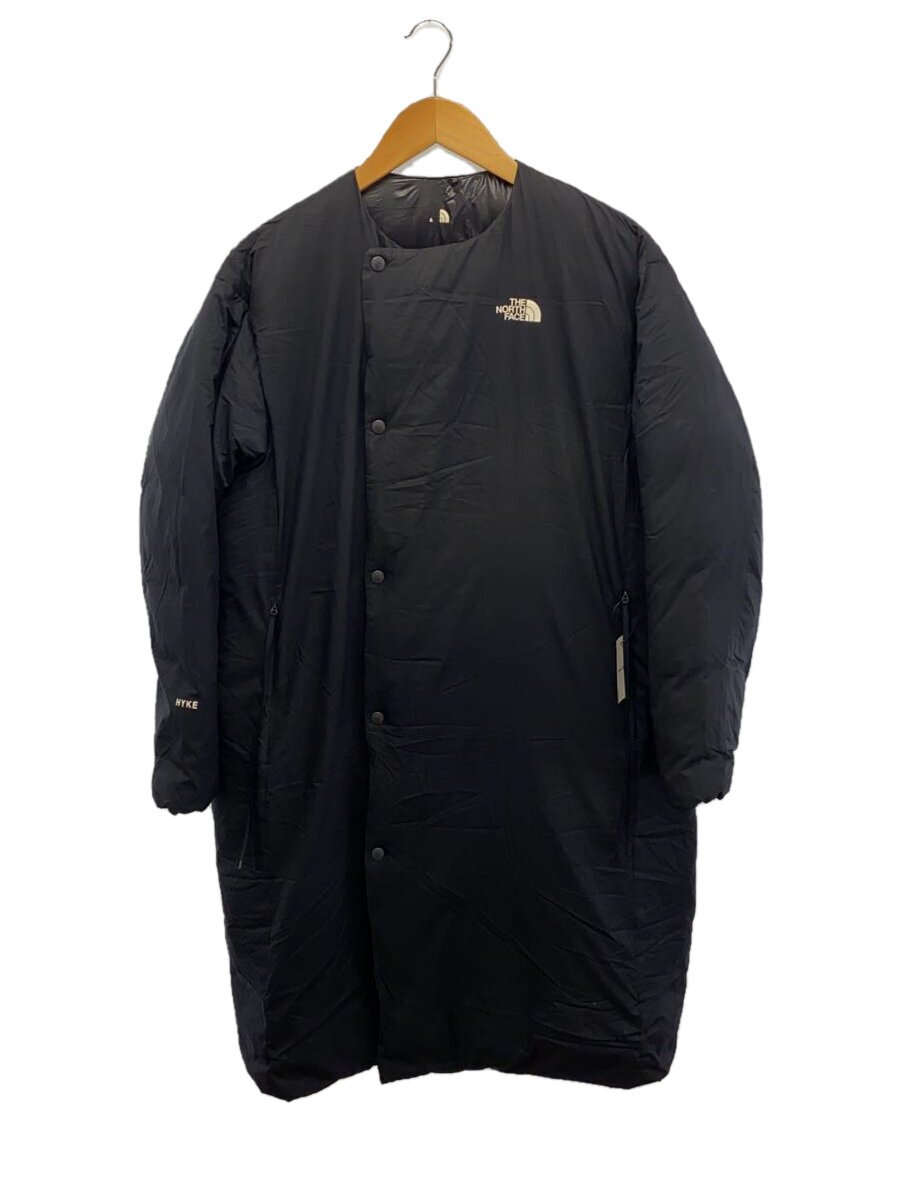 【中古】THE NORTH FACE◆LIGHT DOWN COAT/落ち込む上衣/S/BLK/NDW981HY/ロゴタイプ剥がれ、当てはめる感有//【レディース御召しもの】