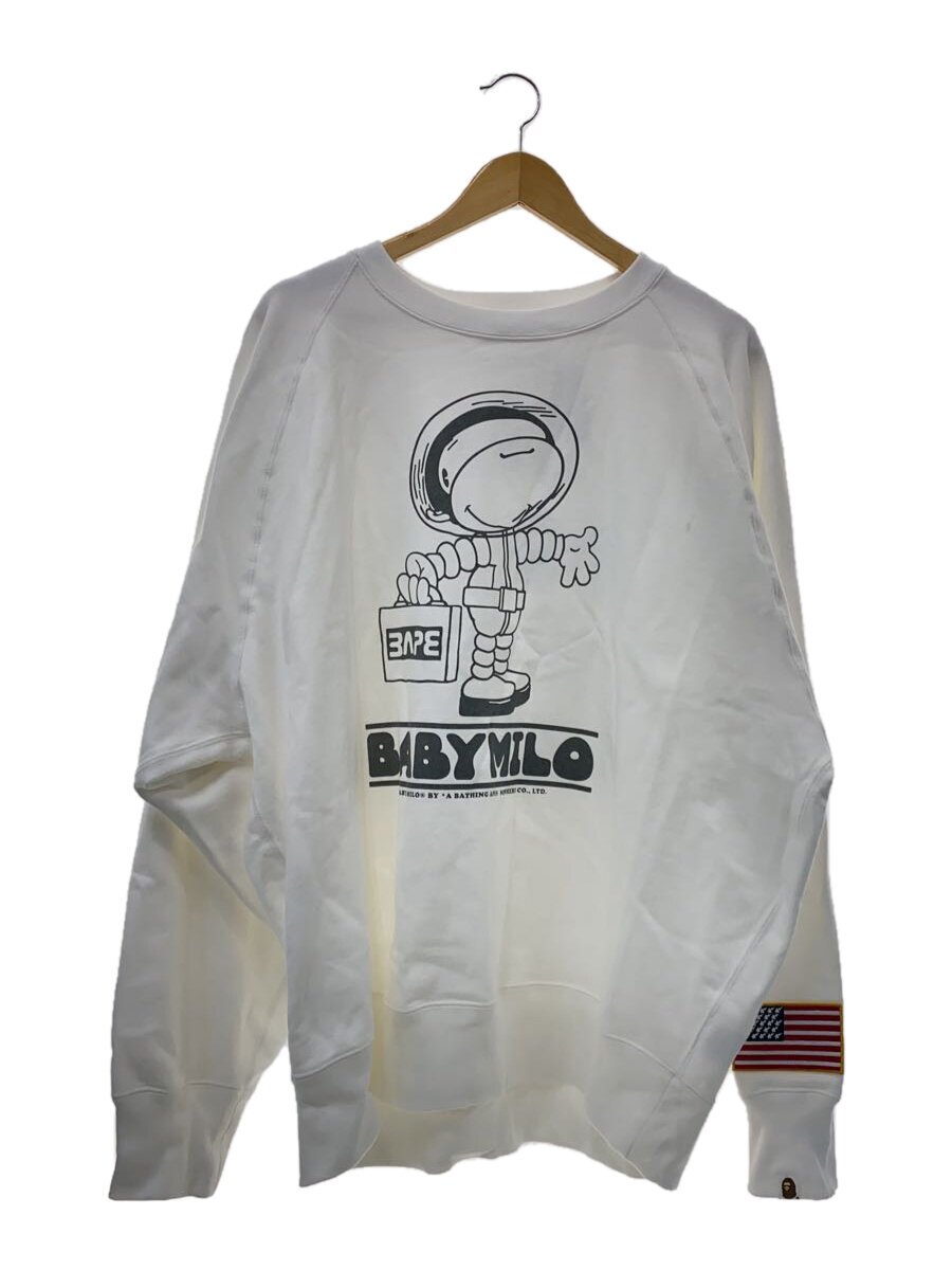 【中古】A BATHING APE◆汗水/--/綿織物/WHT/刷り上げる/002SWK701001F【メンズウェア】
