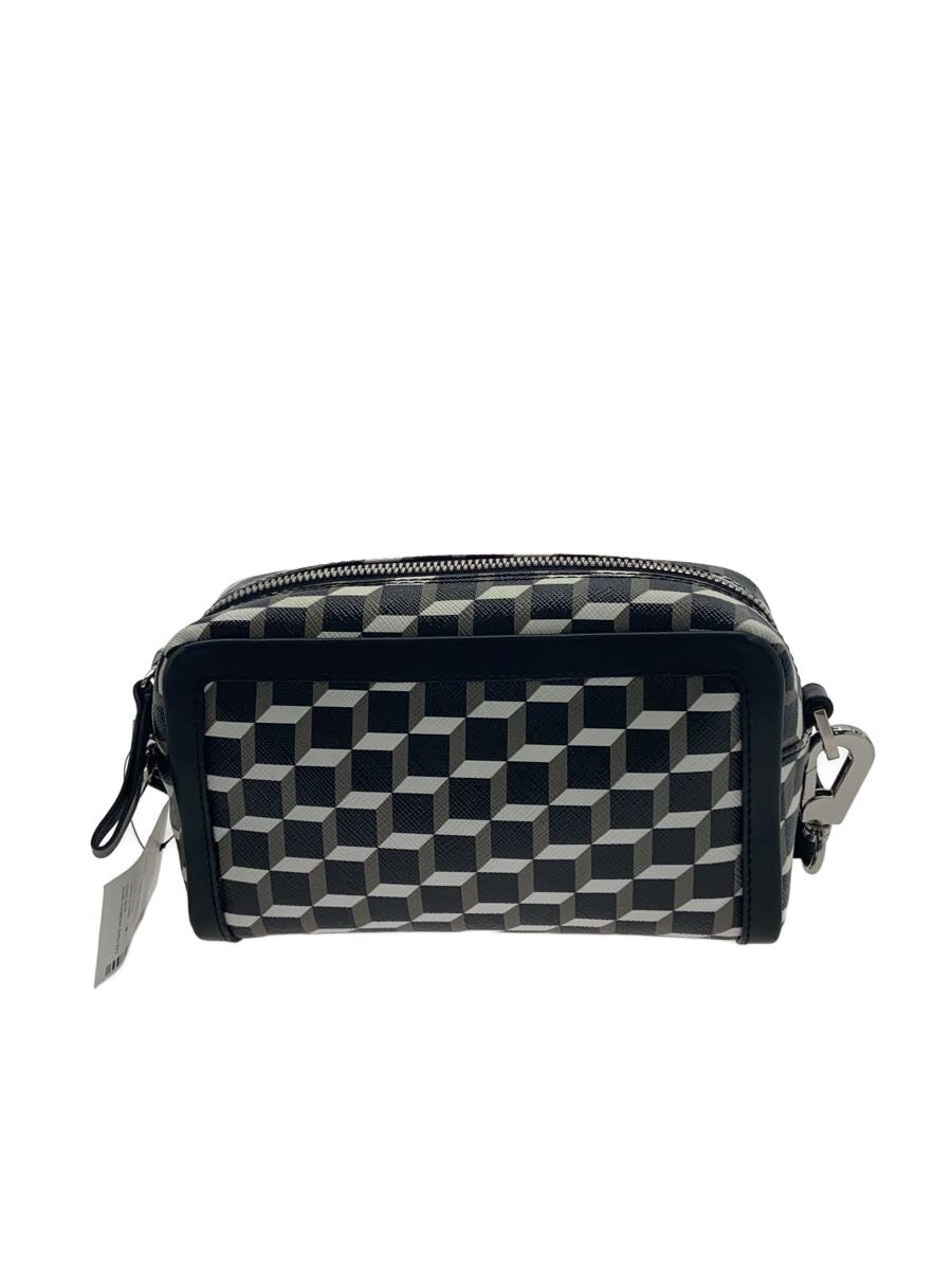 【中古】PIERRE HARDY◆CUBE BOX SV05/CAMERA BAG/カメラバッグ/レザー/BLK/総柄【バッグ】｜2ｎｄ STREET 店