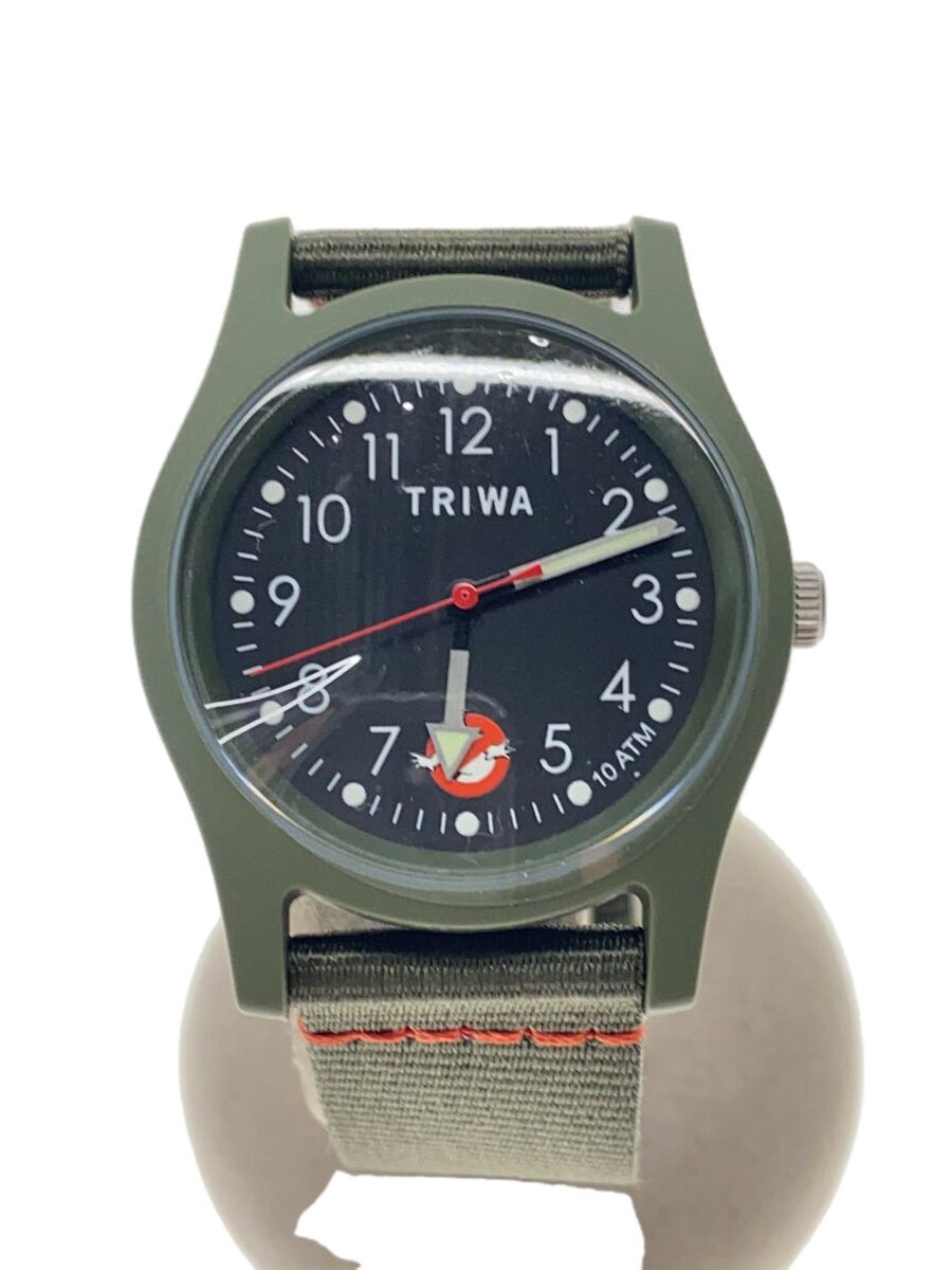 【中古】TRIWA◆×ゴーストバスターズ/石英ウオッチ/アナログ/ナイロン/KHK/KHK/SS【服飾雑貨他】