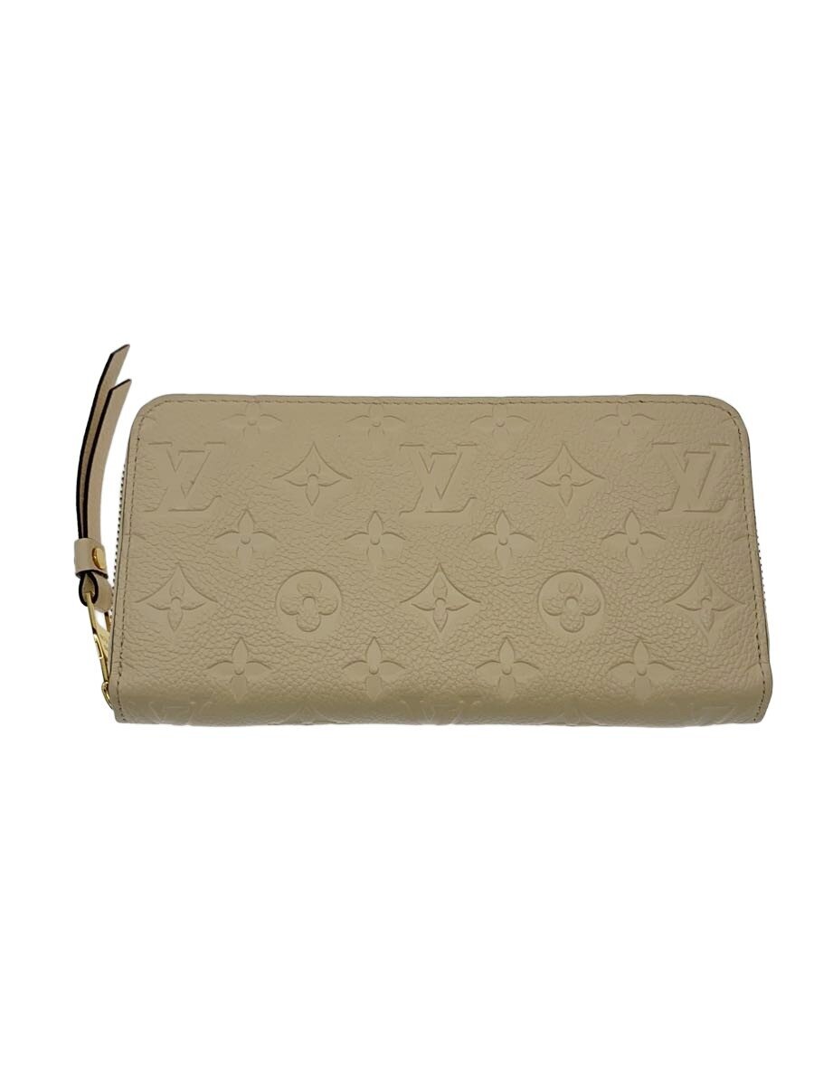【中古】LOUIS VUITTON◆ジッピー・ウォレット_モノグラム・アン工業プラント/なめし革/WHT/レディース【服飾雑貨他】