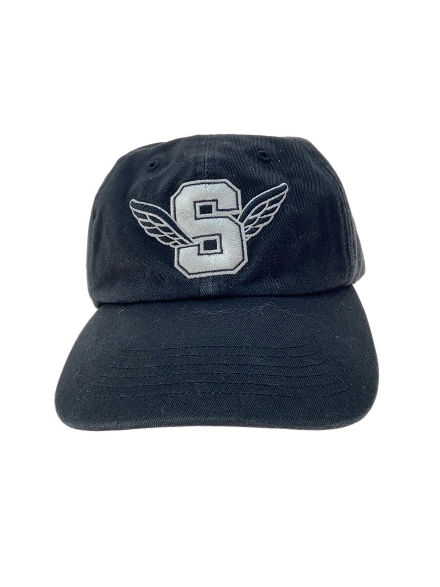 【中古】Supreme◆25ss_Wing Logo 6-Panel Cap/FREE(58糎)/綿織物/BLK/メンズ/H19SS25【服飾雑貨他】