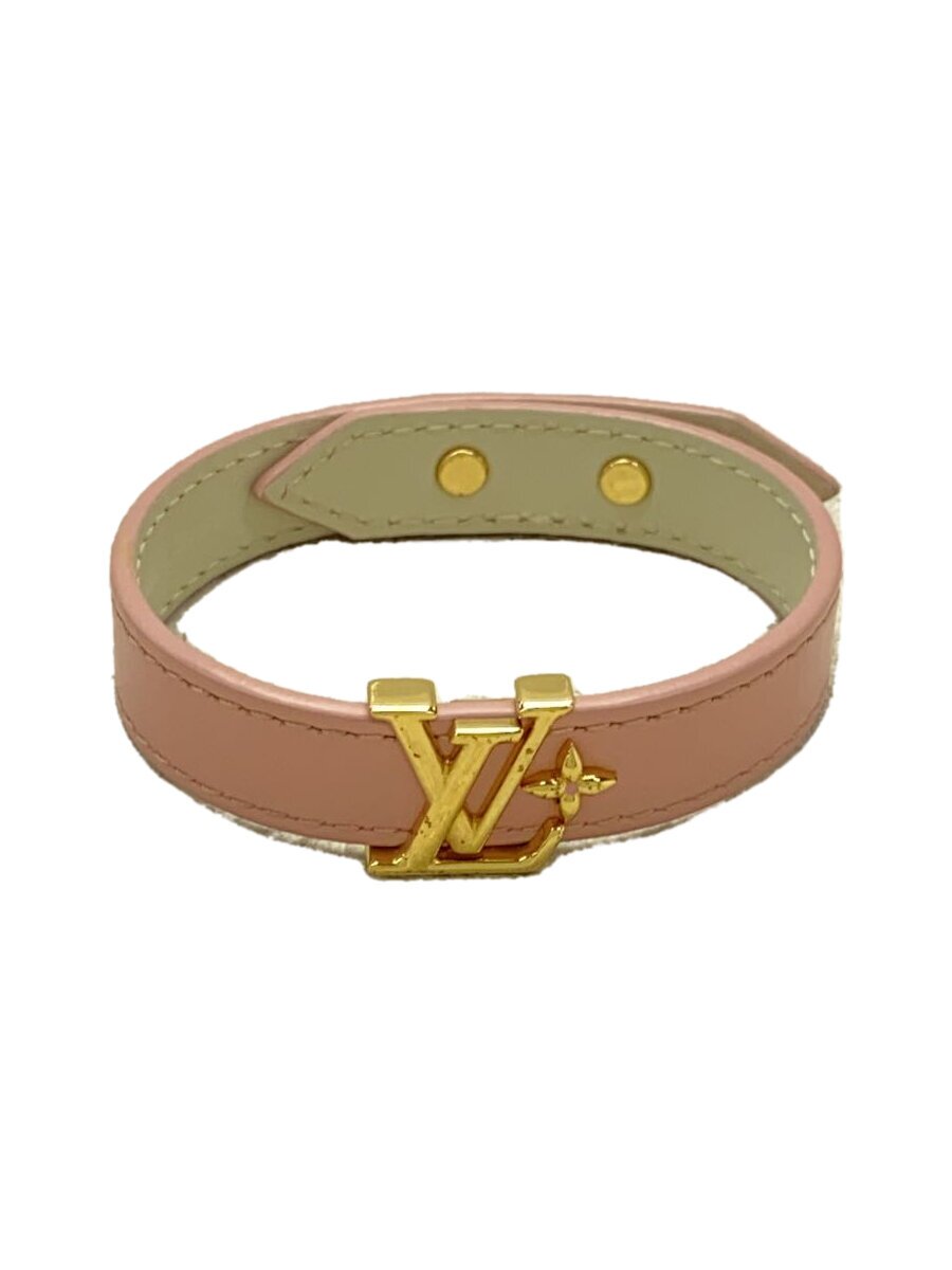 【中古】LOUIS VUITTON◆腕輪/なめし革/PNK/レディース【服飾雑貨他】
