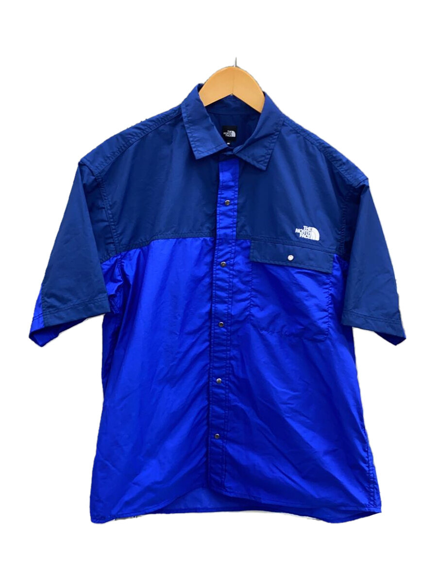 【中古】THE NORTH FACE◆S/S NUPTSE SHIRT_ショートスリーブヌプシシャツ/XL/ナイロン/BLU//【メンズウェア】