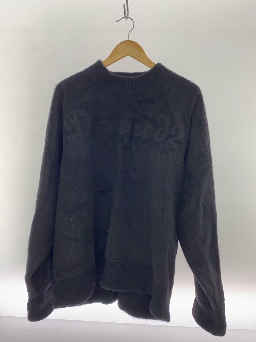 【中古】DSQUARED2◆編み物・ティーシャツ(朦朦たる)/L/ポリエステル/BLK/無地/S71GU0324【メンズウェア】