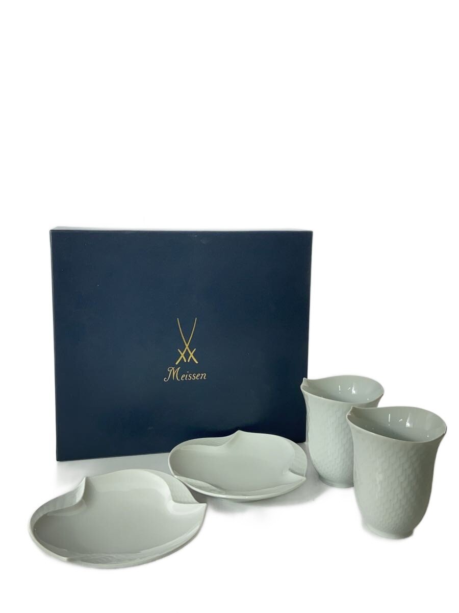 【中古】Meissen◆優勝杯\u0026一皿/4点仕掛ける/WHT【御厨子所備品】