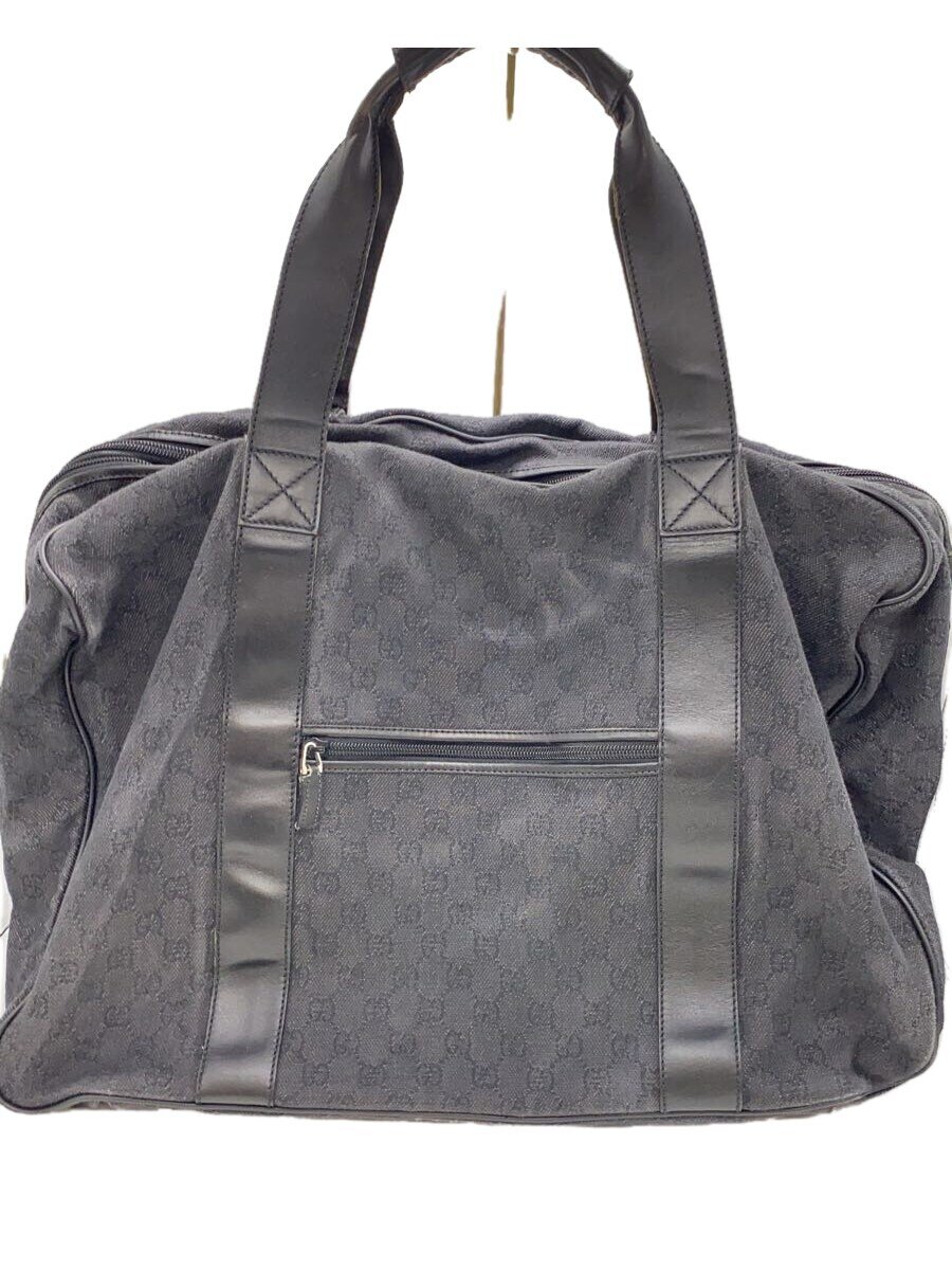 【中古】GUCCI◆ボストンバッグ/帆布/BLK/112270//【御徒面子】