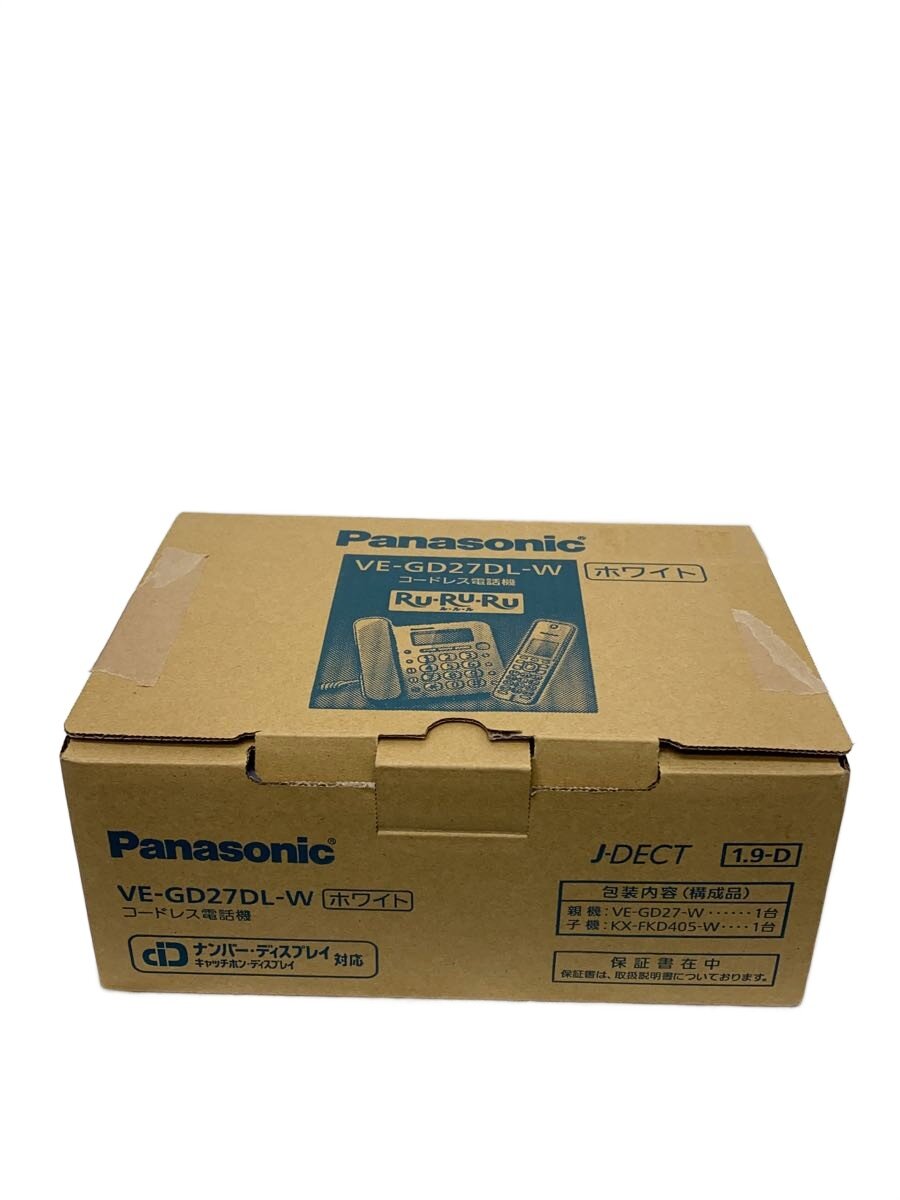 【中古】Panasonic◆電話機 VE-GD27DL-W【家電・ビジュアル・オーディオ】