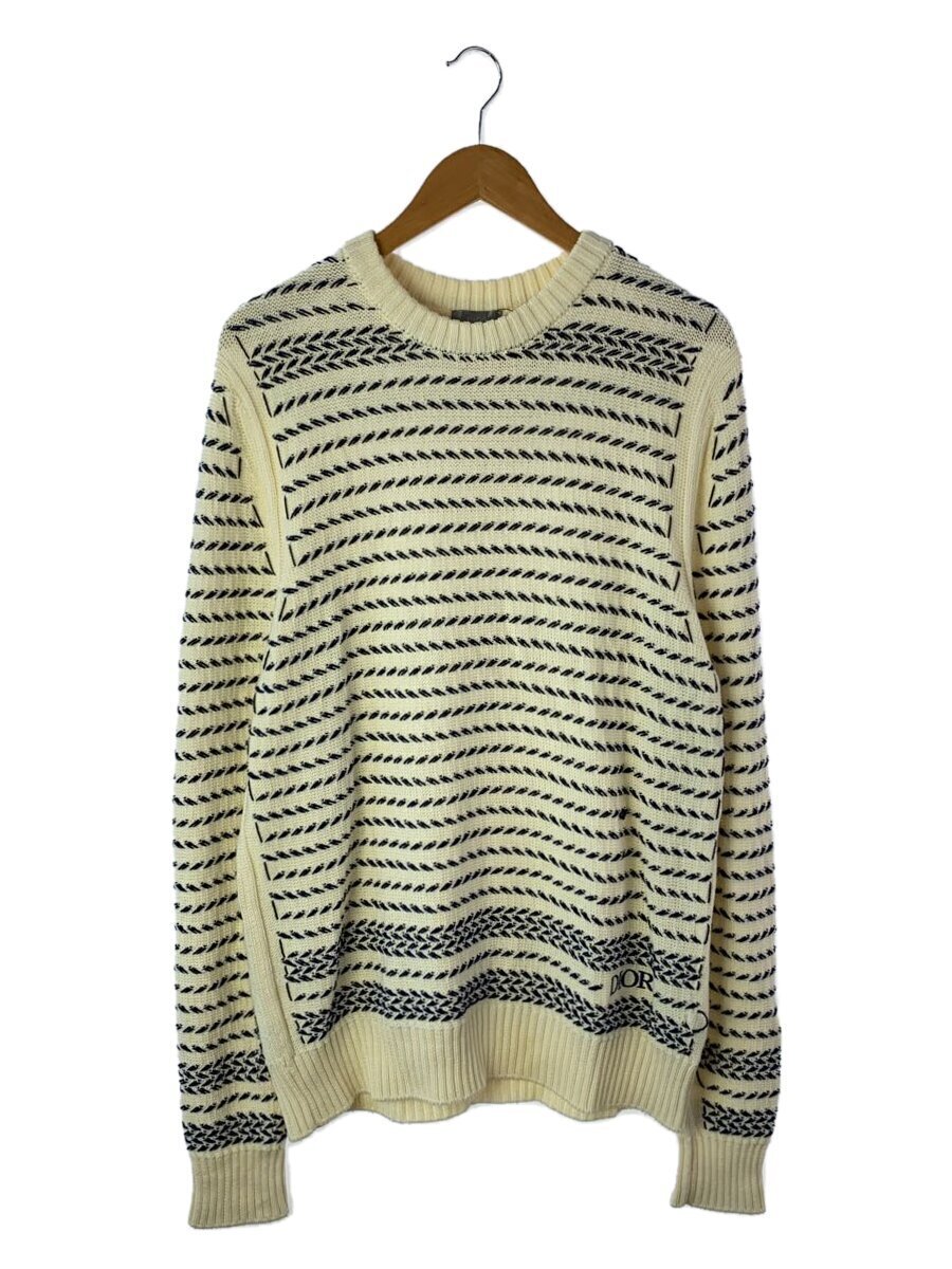 【中古】Christian Dior◆セーター(厚手)/L/コットン/WHT/総柄/183M630AT245【メンズウェア】｜2ｎｄ STREET 店