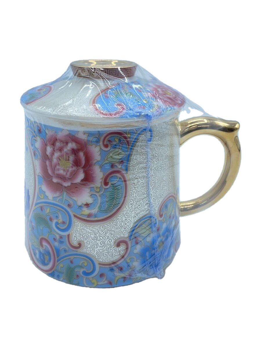 【中古】中国茶器/蓋付きマグ【キッチン用品】