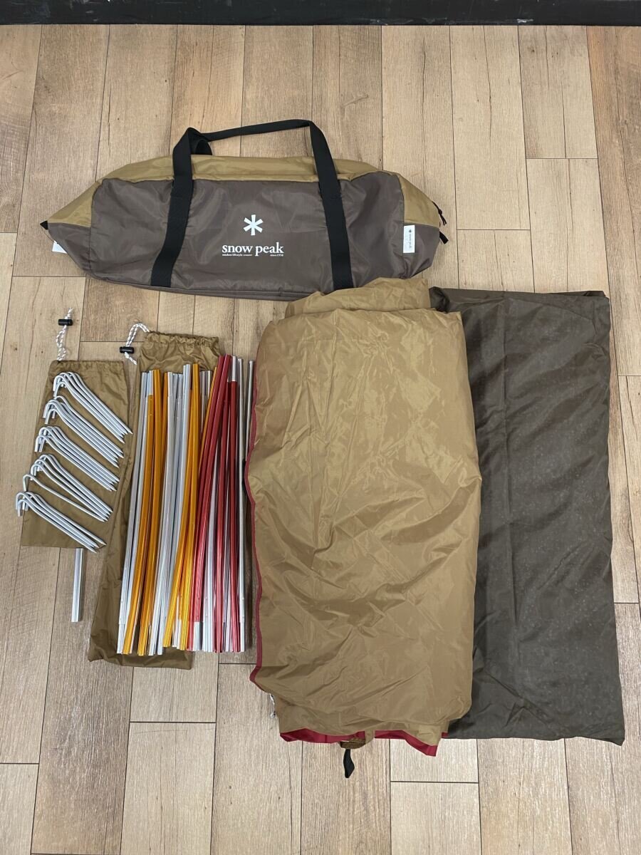 【中古】snow peak◆円蓋 エントリー風呂敷き包みTT SET-250RH/ツールーム/CML【運動競技】
