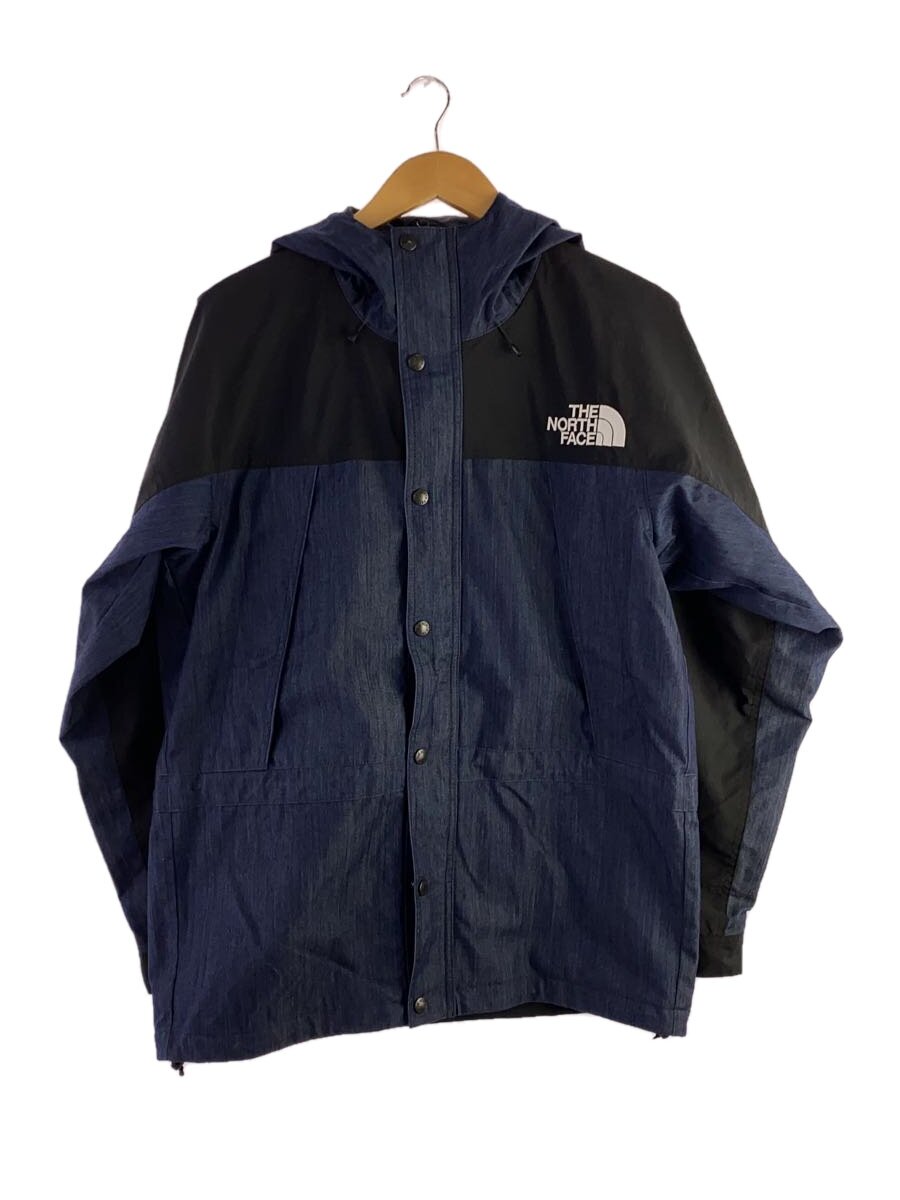 【中古】THE NORTH FACE◆MOUNTAIN LIGHT DENIM JACKET_マウンテンライトデニムジャケット/L/ジーンズ/NVY【メンズウェア】