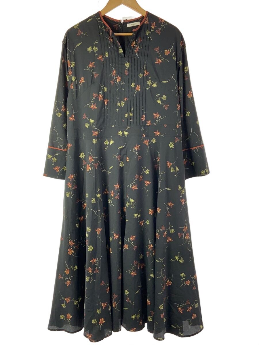 【中古】CLANE◆長袖衣装/1/ポリエステル/BLK/花柄/11112-5092【レディース御召しもの】