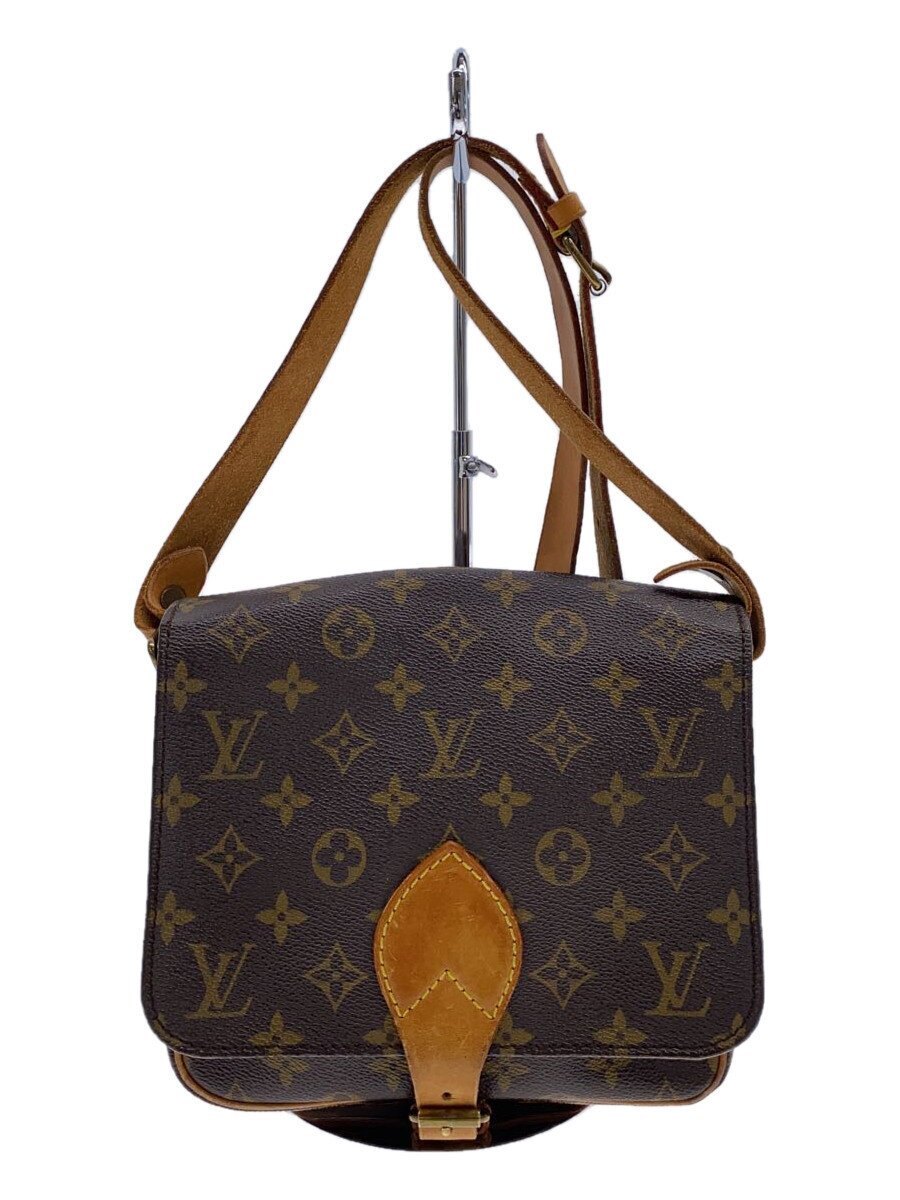 【中古】LOUIS VUITTON◆カルトシエールMM_モノグラム・帆布_BRW/PVC/BRW/モノグラム【御徒面子】