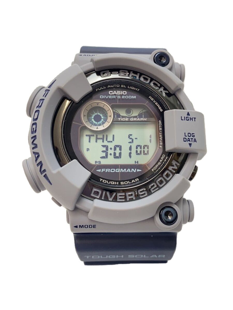 【中古】CASIO◆ソーラーウオッチ・G-SHOCK/デジタル/NVY【服飾雑貨他】