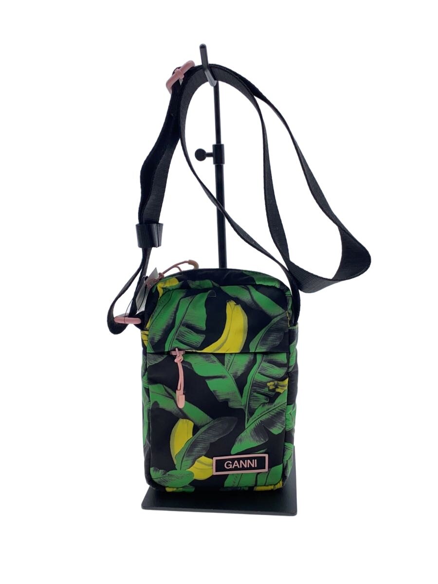 【中古】GANNI◆バナナリーフ/ショルダーバッグ/ナイロン/GRN/花柄【バッグ】|2nd STREET 店
