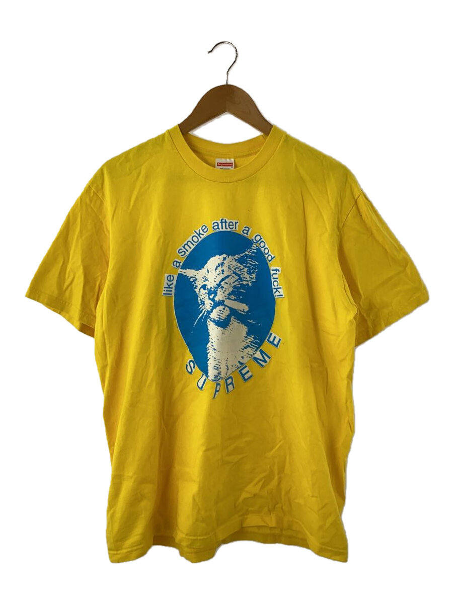 【中古】Supreme◆23SS/Smoke Cat Tee/プルオーバー/M/綿織物/YLW//【メンズウェア】