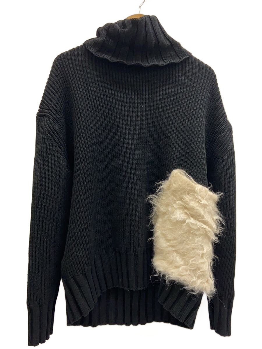 【中古】OUAT◆BLACK SNOW SWEATE/編み物・プルオーバー(朦々たる)/--/ポリエステル/BLK/0-005-32O-M【メンズウェア】